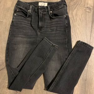 Free People black skinny jeans